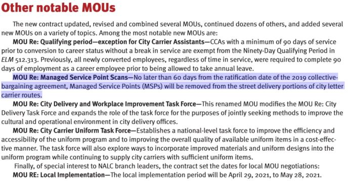 MSP Scan Points